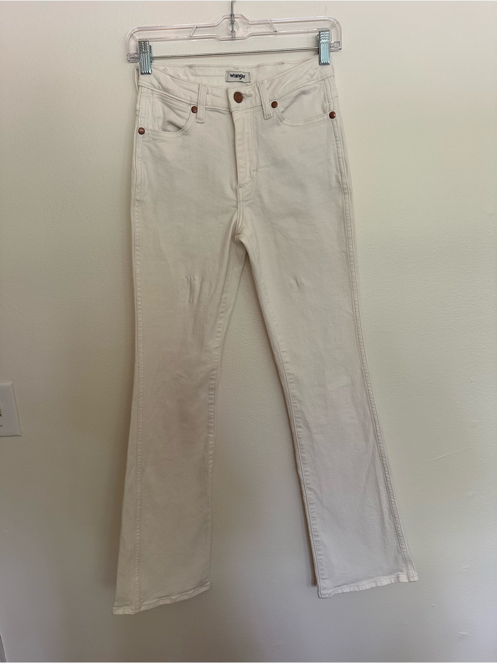 Wrangler white jeans